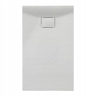 Obdĺžniková sprchová vanička JUKO 90 × 70 × 2,6 biela so sifónom